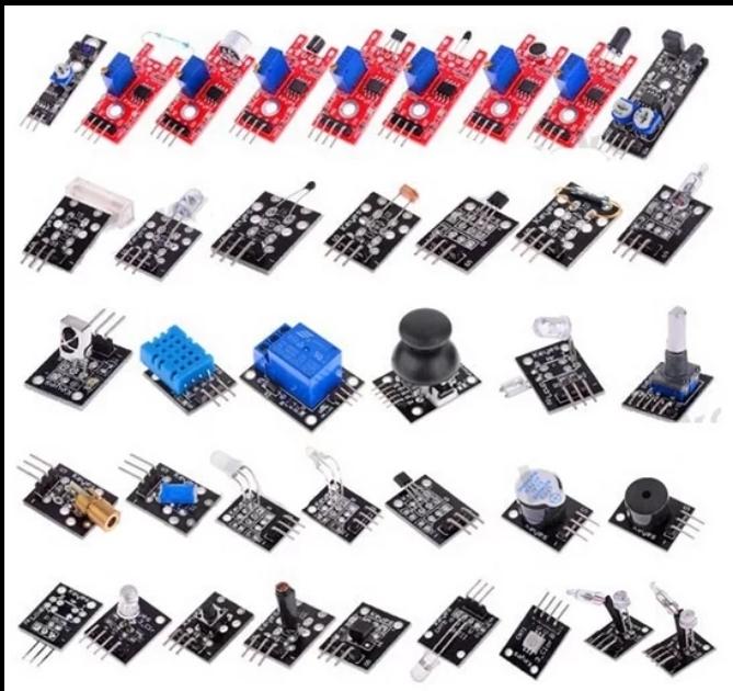 სენსორების 37-იანი დიდი სასწავლო ნაკრები Arduino-სთვის